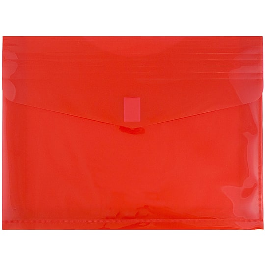 JAM Paper 9.75" x 13" Plastic Hook & Loop Closure Envelopes